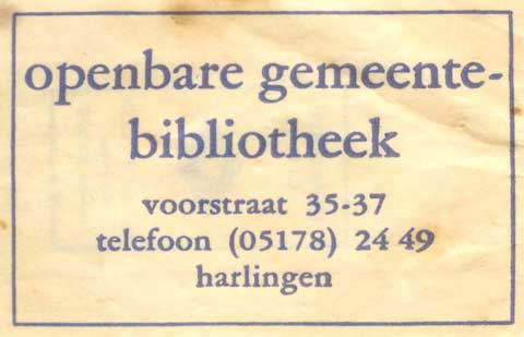 Advertentie Voorstraat 37, Harlingen
