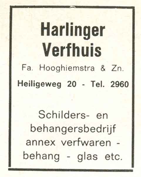 Advertentie Heiligeweg 20, Harlingen
