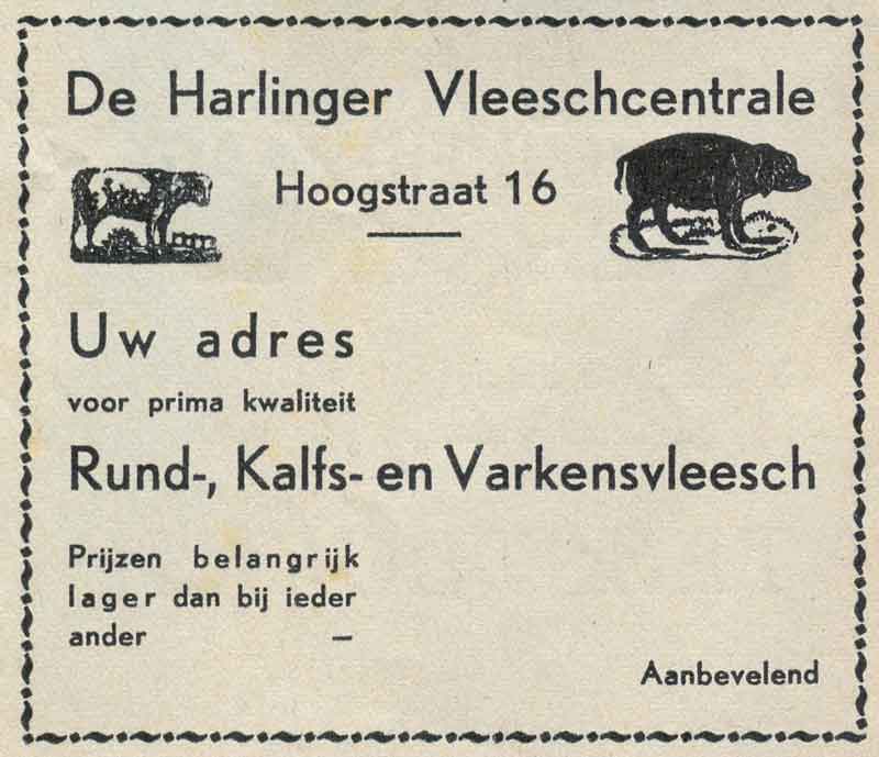 Advertentie Hoogstraat 16, Harlingen