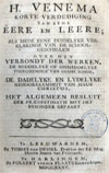 Korte verdediging van syne eere en leere; als mede eene duidelyke verklaringe van de schoolgeschillen over het verbondt der werken, de middelyke of onmiddelyke toereekeninge van Adams sonde, de dadelyke en lydelyke gehoorsaamheit van Jesus Christus