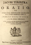 Oratio de poesi diis gentilium adamata cultori semper amica