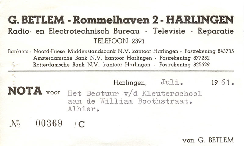 Briefhoofd Rommelhaven 2, Harlingen