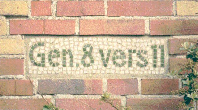 Gevelsteen/opschrift Almenumerweg 1, Harlingen