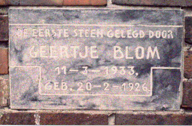 Gevelsteen/opschrift Midlumerlaan 77, Harlingen