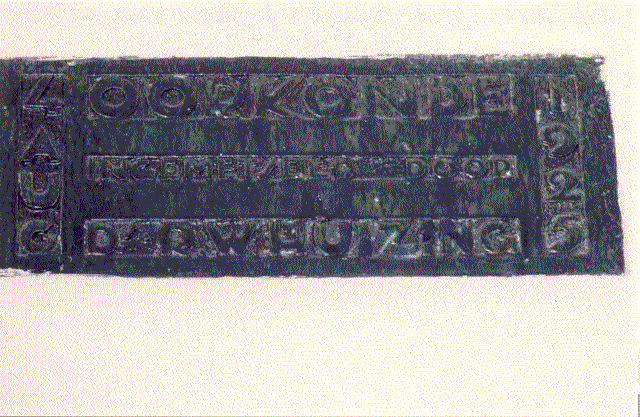 Gevelsteen/opschrift Noordoostersingel 67, Harlingen