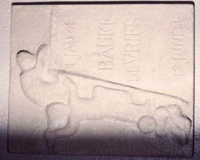 Gevelsteen/opschrift Midlumerlaan 2, Harlingen