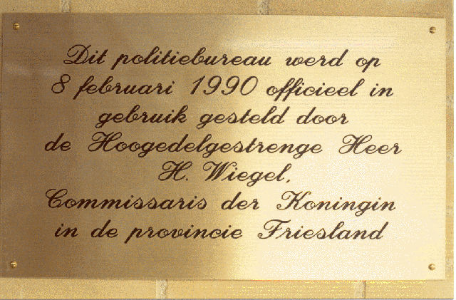 Gevelsteen/opschrift Kimswerderweg 2, Harlingen