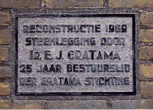 Gevelsteen/opschrift Hoogaarshof 17, Harlingen