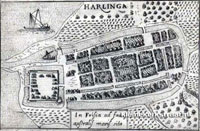 Plattegrond 1590, Harlingen