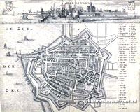 Plattegrond 1664, Harlingen