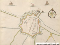 Plattegrond 1645, Harlingen